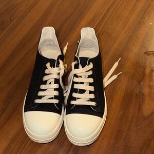 Rick Owens Black and White Sneakers